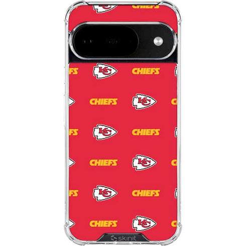 NFL Kansas City Chiefs Blitz Series Google Pixel 10 Clear Case